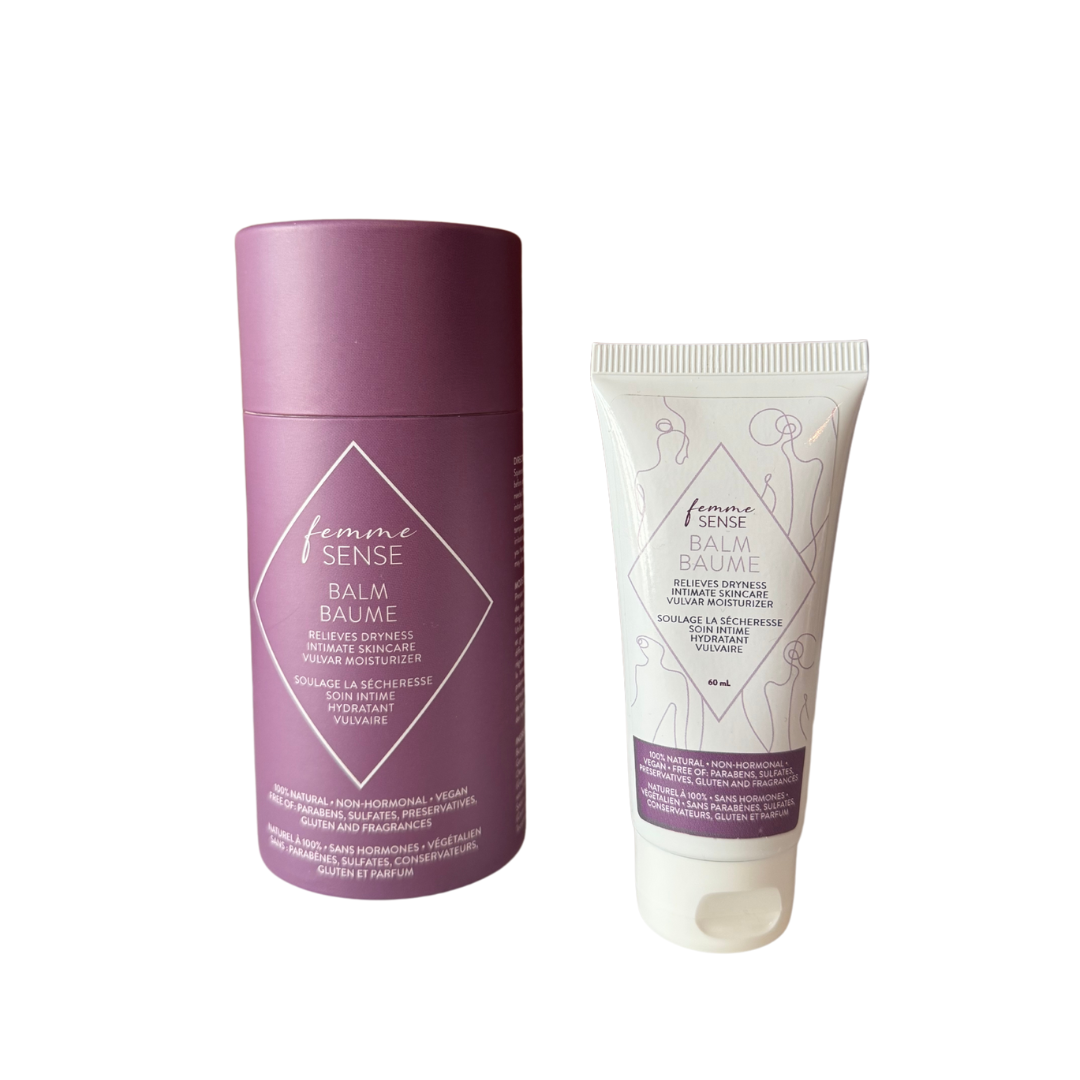 Femme Sense image of a non-hormonal vulvar moisturizer.